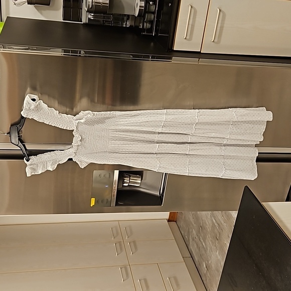 💕HILL HOUSE💕 The Ellie Nap Dress ~ White with Blue Swiss Dots Large - Picture 7 of 12